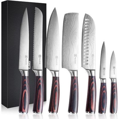 XL Premium Messerset 7-teilig Profi Kochmesser Küchenmesser