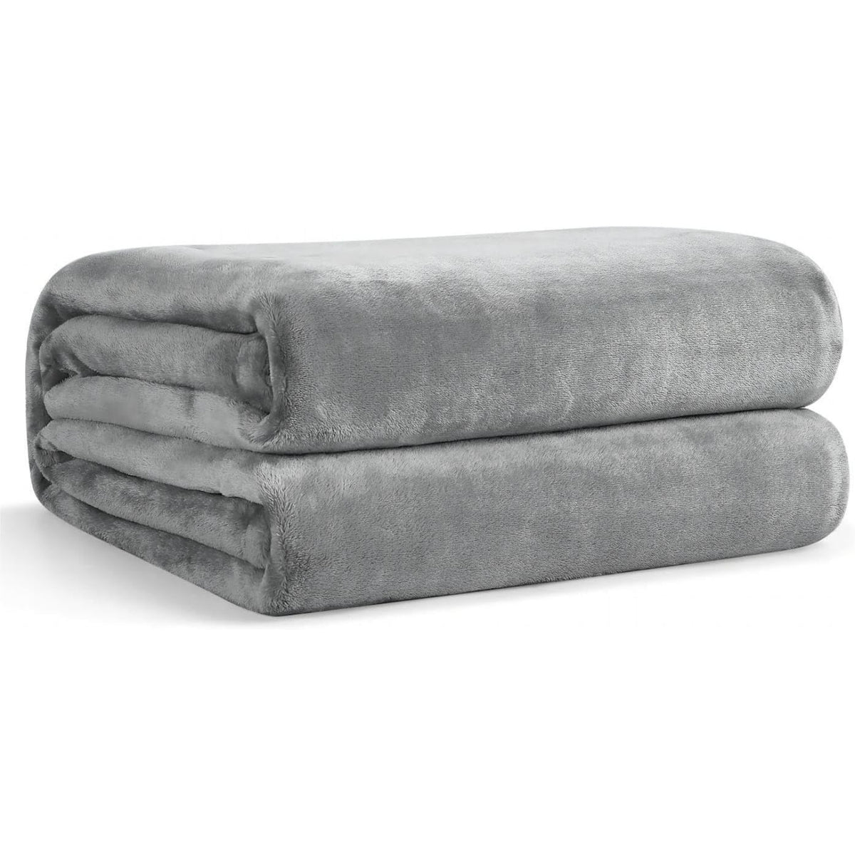 Kuscheldecke flauschig Grau weiche warme Fleecedecke 150x200