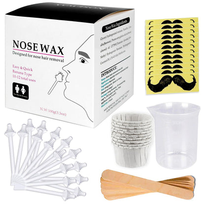 Nose Wax Kit Nasenhaar Wachs Haarentfernung Set 20 Nutzungen