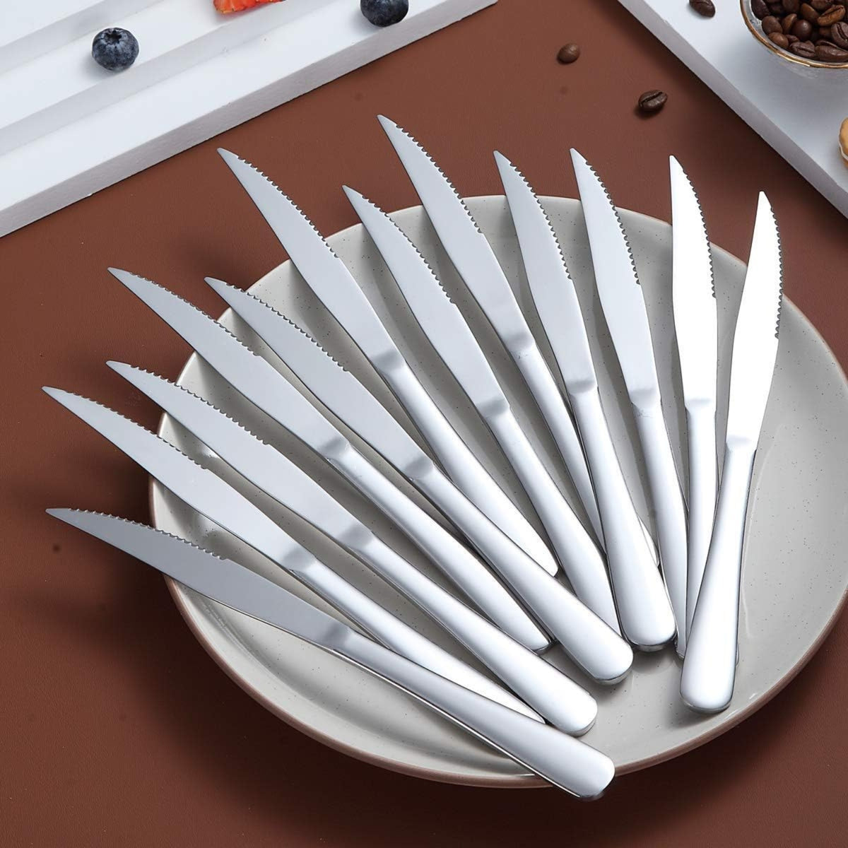 8tlg Edelstahl Steakmesser Set Besteck Spülmaschinenfest