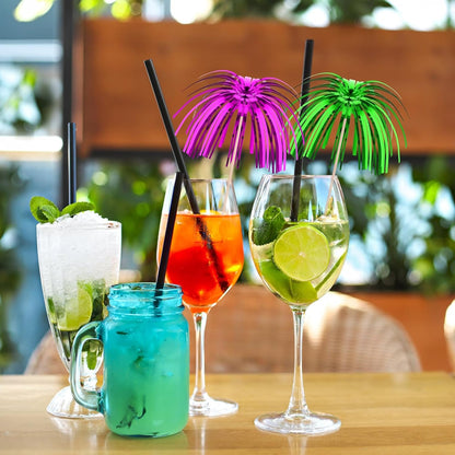 50 Stück Cocktailspieße Cocktailschirmchen Bunte Deko Drink