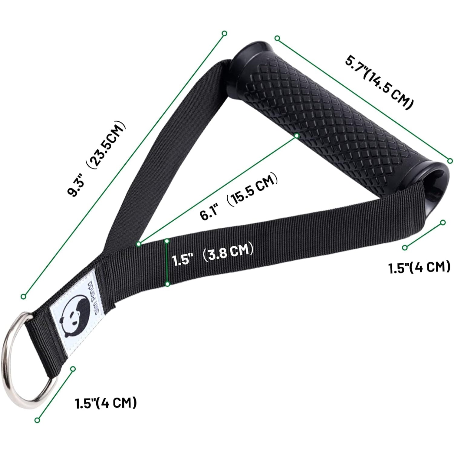 Latzug Griff 2 Stück Einhandgriff 2 Karabiner Kabelzug