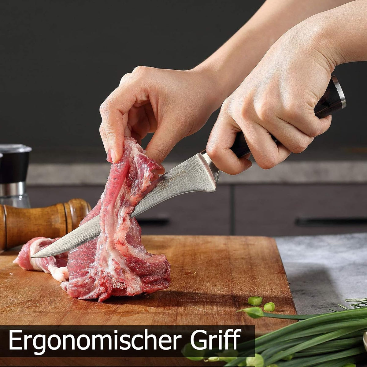 Premium Filetiermesser 15 cm Kochmesser Klinge Küchenmesser