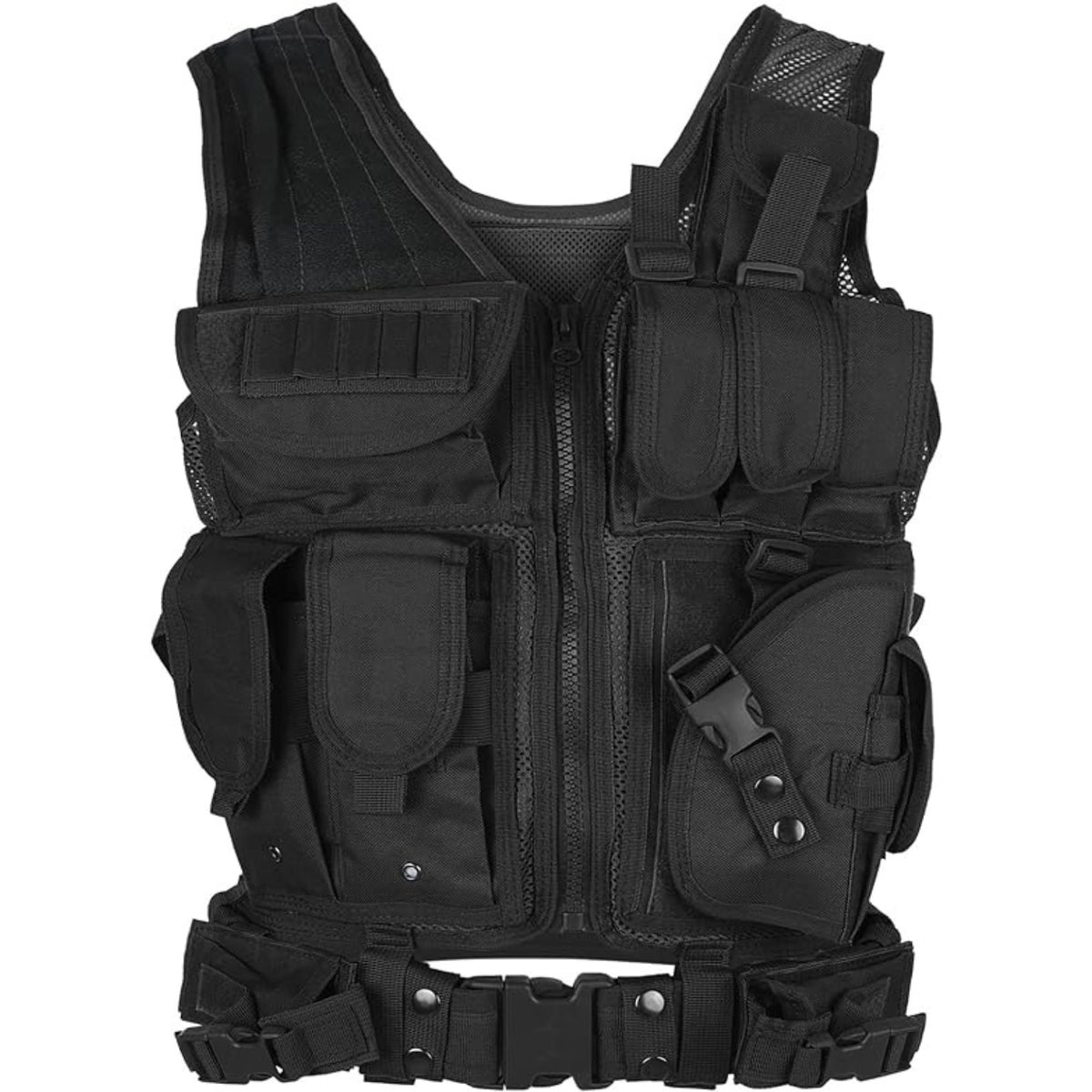 Airsoft Weste Taktische Weste Herren Outdoor mit Taschen