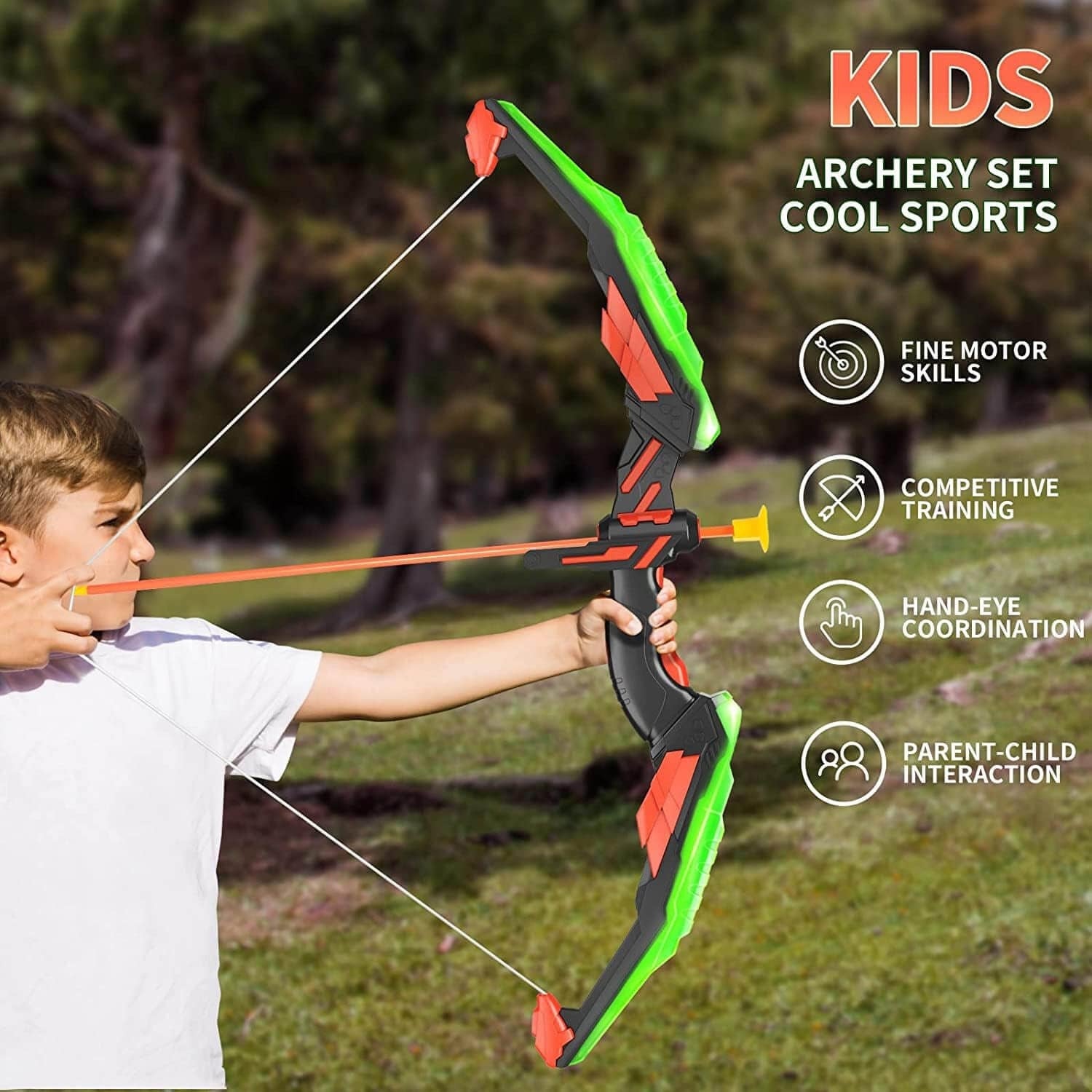 Pfeil und Bogen Kinder Outdoor Spielzeug Bogenschießen Set