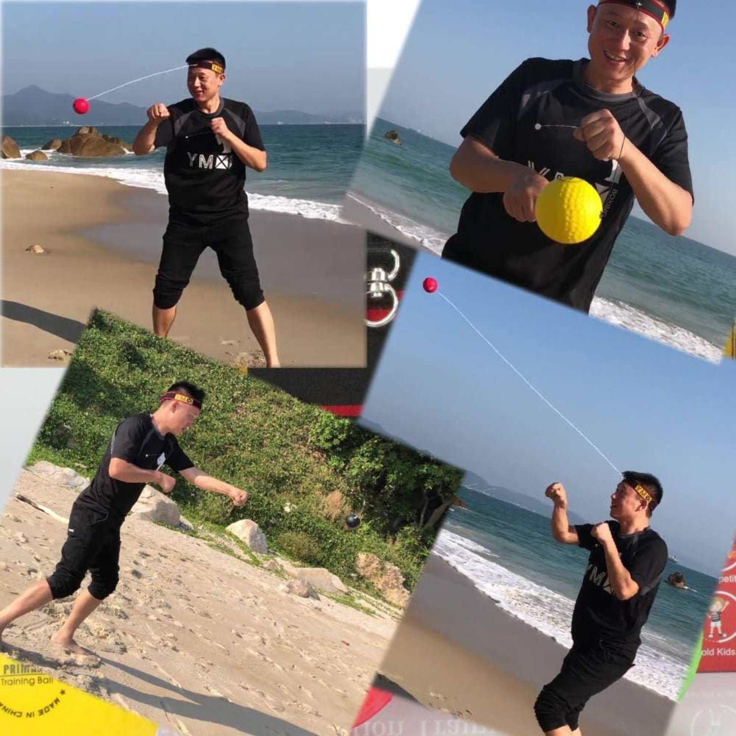 Punchingball Box Training Boxing Reflexball 4 Bälle