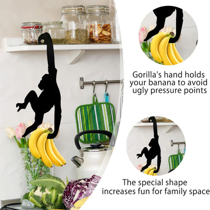 Bananenhalter Affe Lustige Küchendeko Obsthalter Frischhalte Gadget Bananenhaken