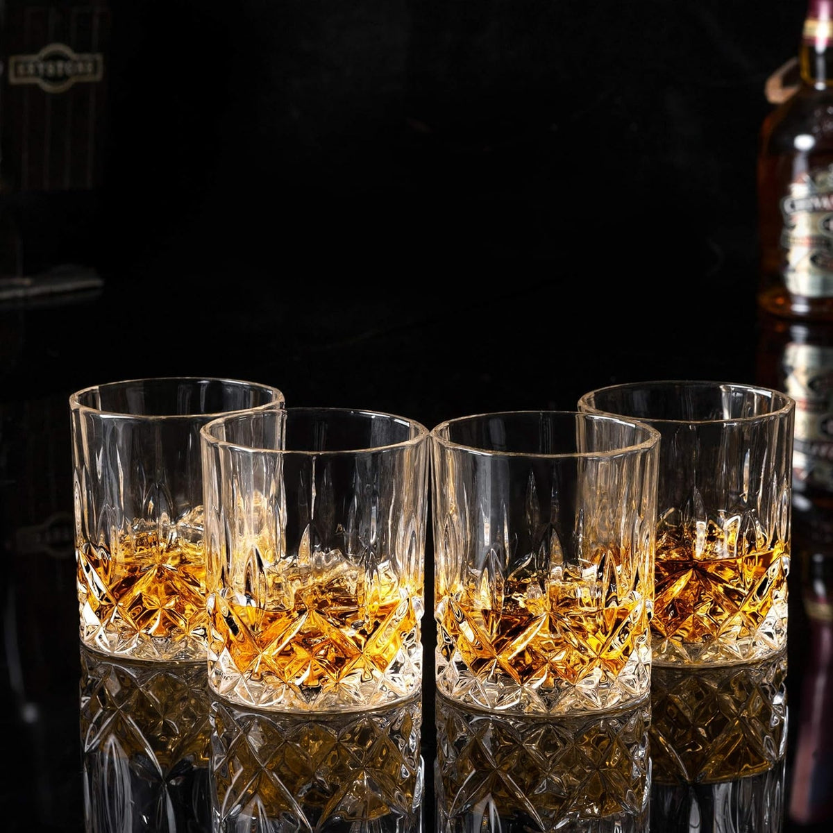Whisky Gläser Kristallgläser 300ml 4stk Geschenke für Männer