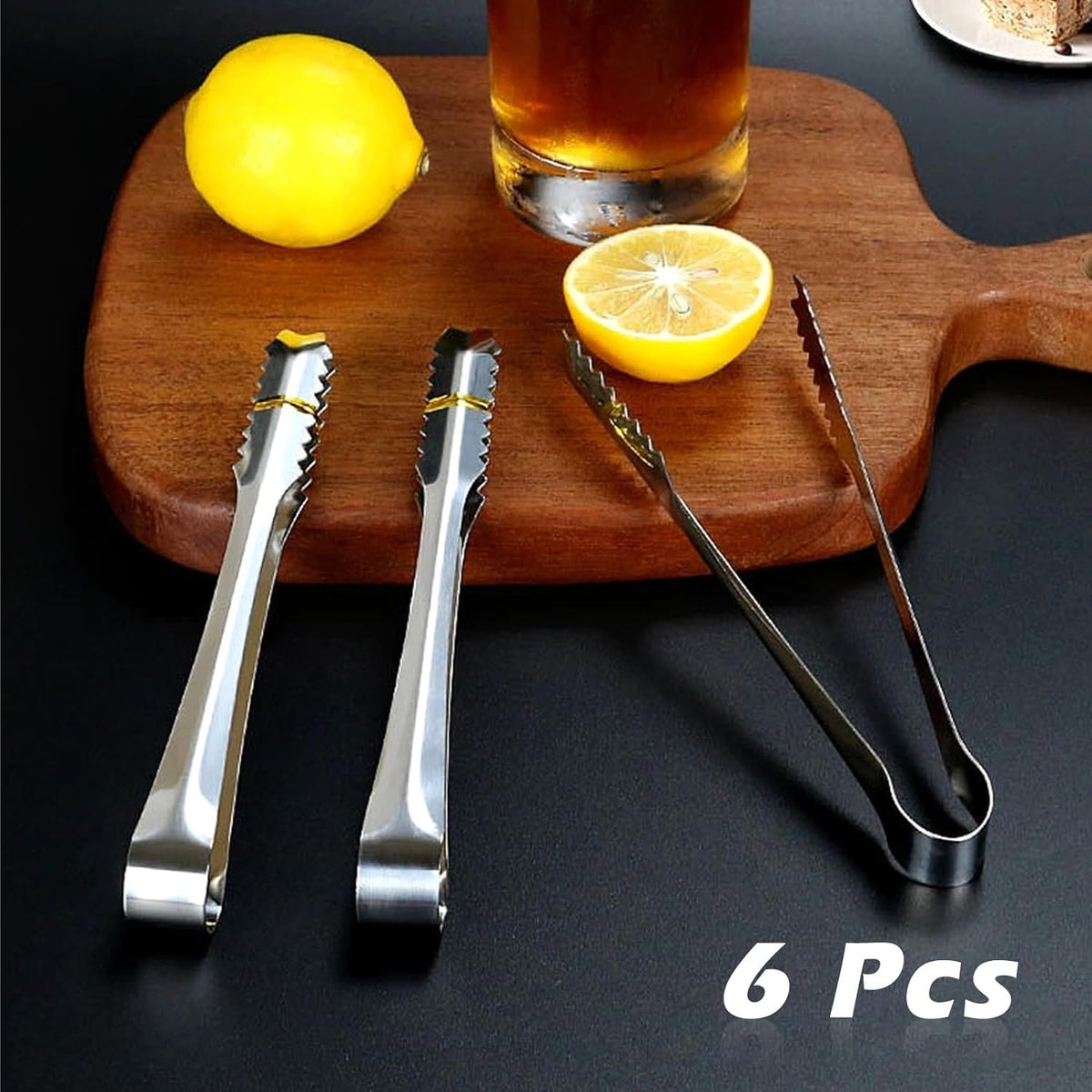 6 Stück Candy Bar Zubehör Küchenzange Edelstahl Zuckerzange