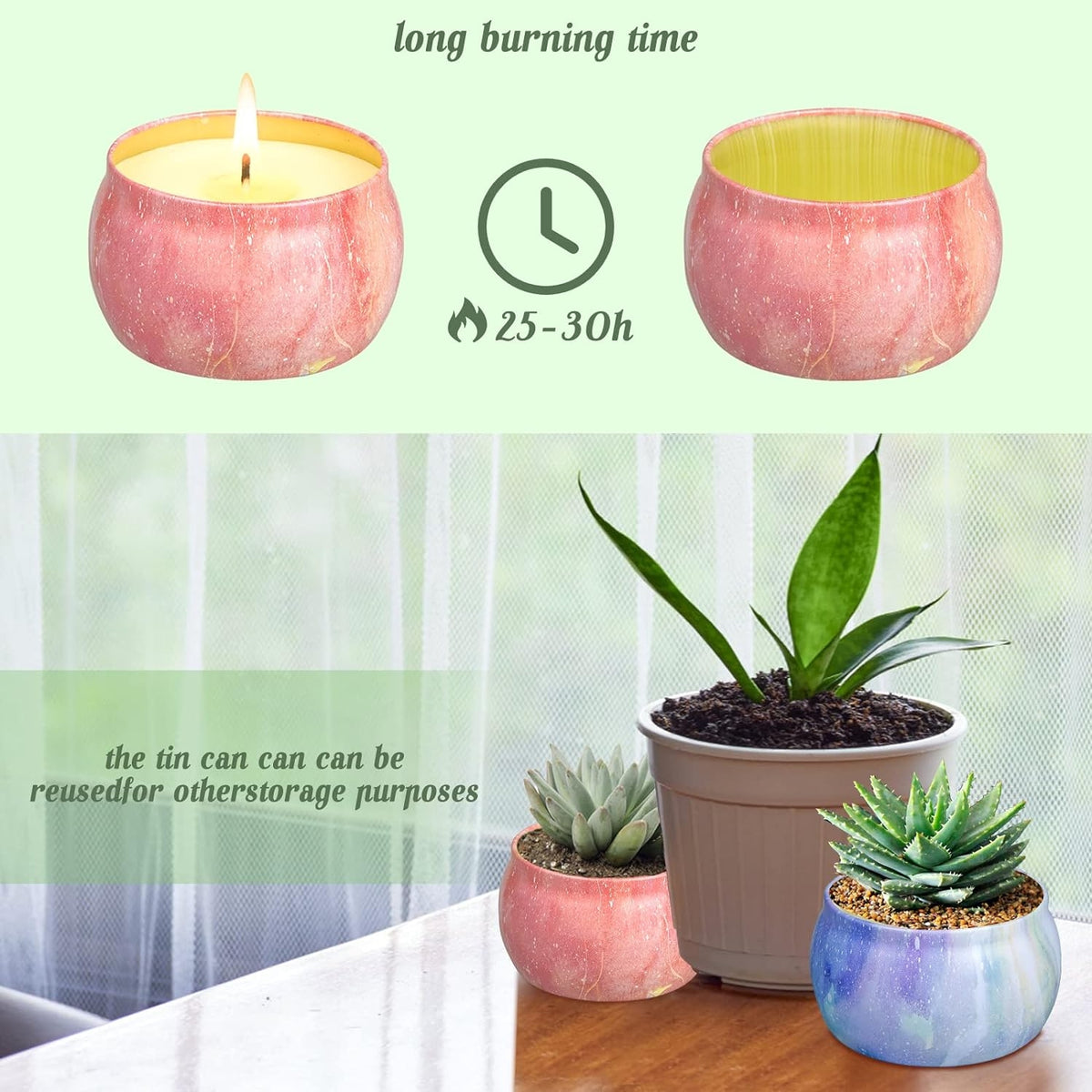 Duftkerze Geschenkset：4 Stück Natürliches Sojawachs Kerzen für Partylite Yoga Aromatherapie Massage Stress Abzubauen für Weihnachten Geburtstag