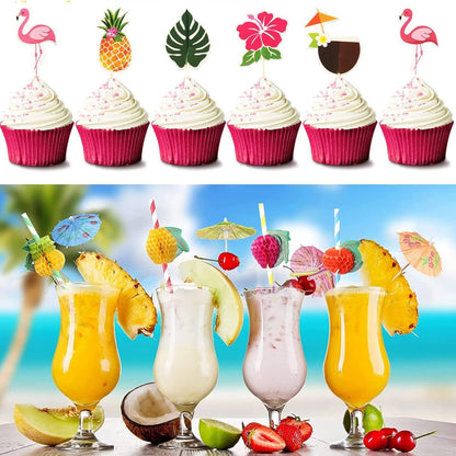 162PCS Hawaii Deko Party Dekoration Set Ballons Girlande ALOHA party