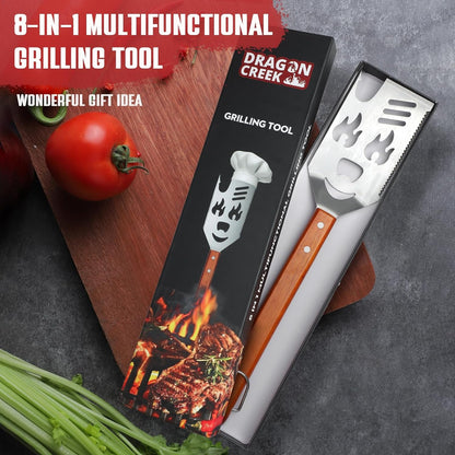 8 in 1 Grillspachtel Multifunktional Grillzubehör Geschenke für Männer