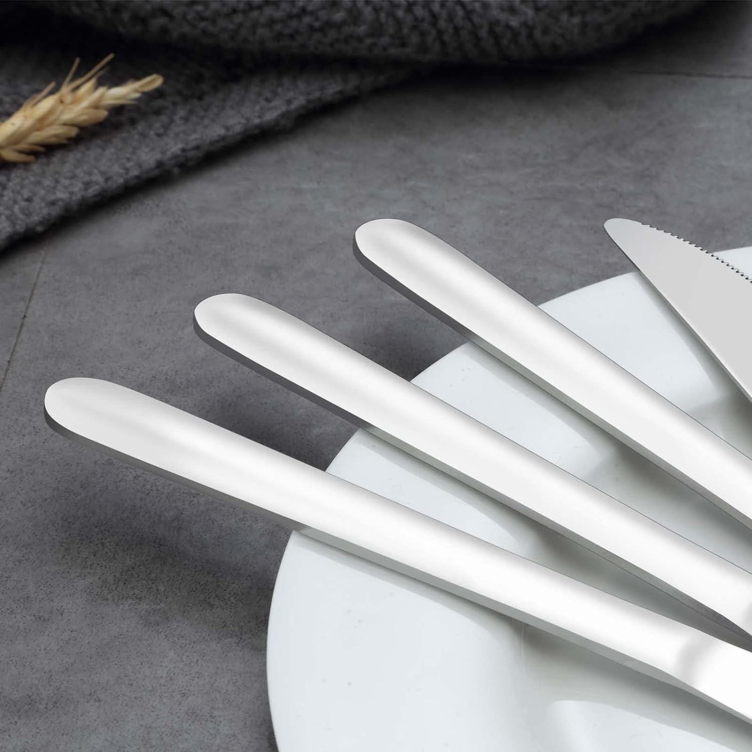 Tafelmesser Set 16 Stück Messer Set Buttermesser Edelstahl
