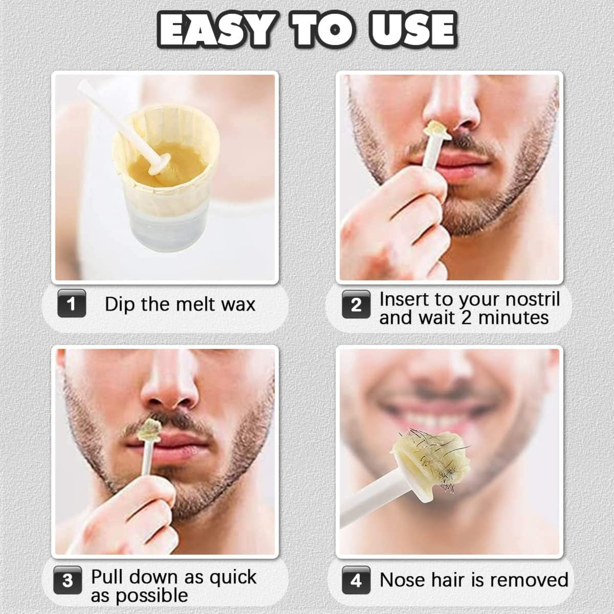 Nose Wax Kit Nasenhaar Wachs Set für Männer und Frauen 100g Wachs