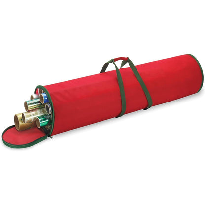 Geschenkpapier Organizer für 15 Rollen mit Reißverschluss