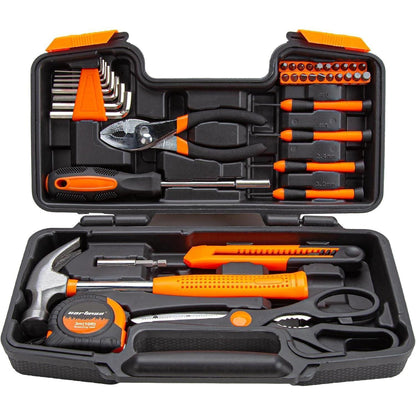 Cartman 39-teiliges Werkzeugset orange Aufbewahrungskoffer