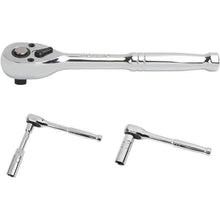 Steckschlüsselsatz 3/8" mit Umschaltknarre, metrisch & zoll, 24-teilig