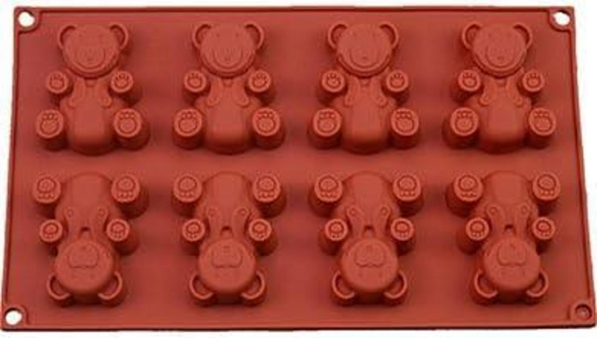 Silikon Backform für Muffins Cupcakes Kuchen Gelee Bär Form