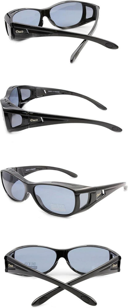 DUCO Polarisierte Sonnenbrille UV400 Schutz Überbrille