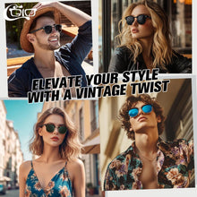 CGID Sonnenbrille Herren Damen Retro Vintage Polarisiert