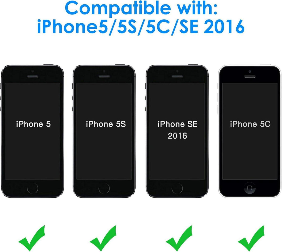 Schutzfolie für iPhone SE 2016, 5s, 5, 5c - Gehärtetes Glas