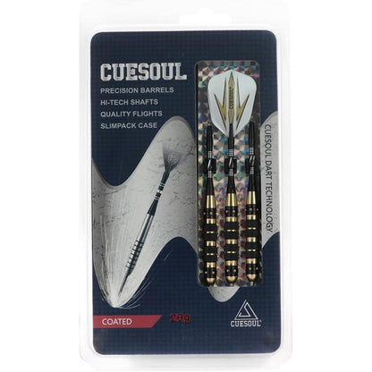 CUESOUL Steel Dartpfeile 20/23/26 Gramm Schwarze