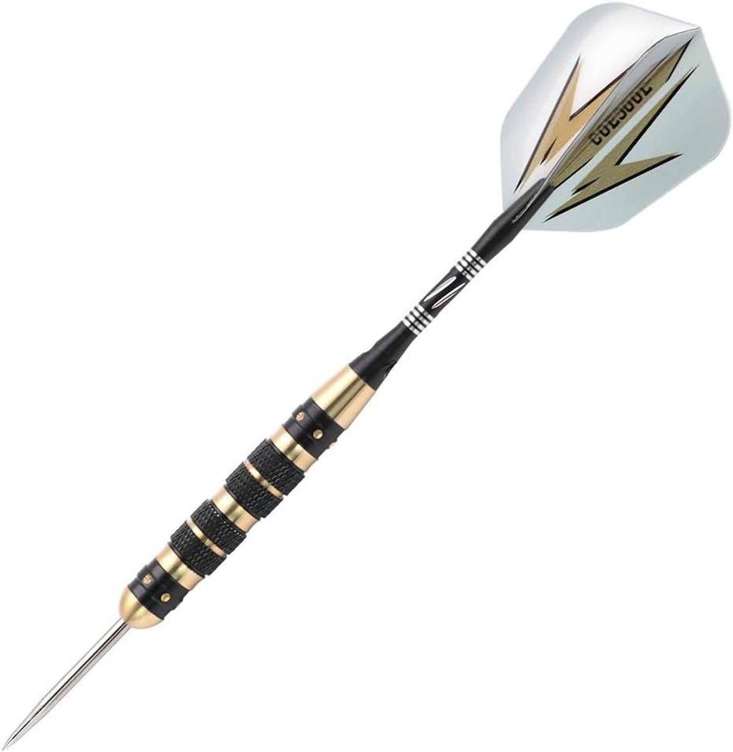 Steel Dartpfeile 20/23/26g Schwarz beschichtet Messing Fässer ARCH-F1201