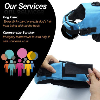 Hunde Schwimmweste Ripstop Blau S 43-53cm Auftrieb Sichtbarkeit