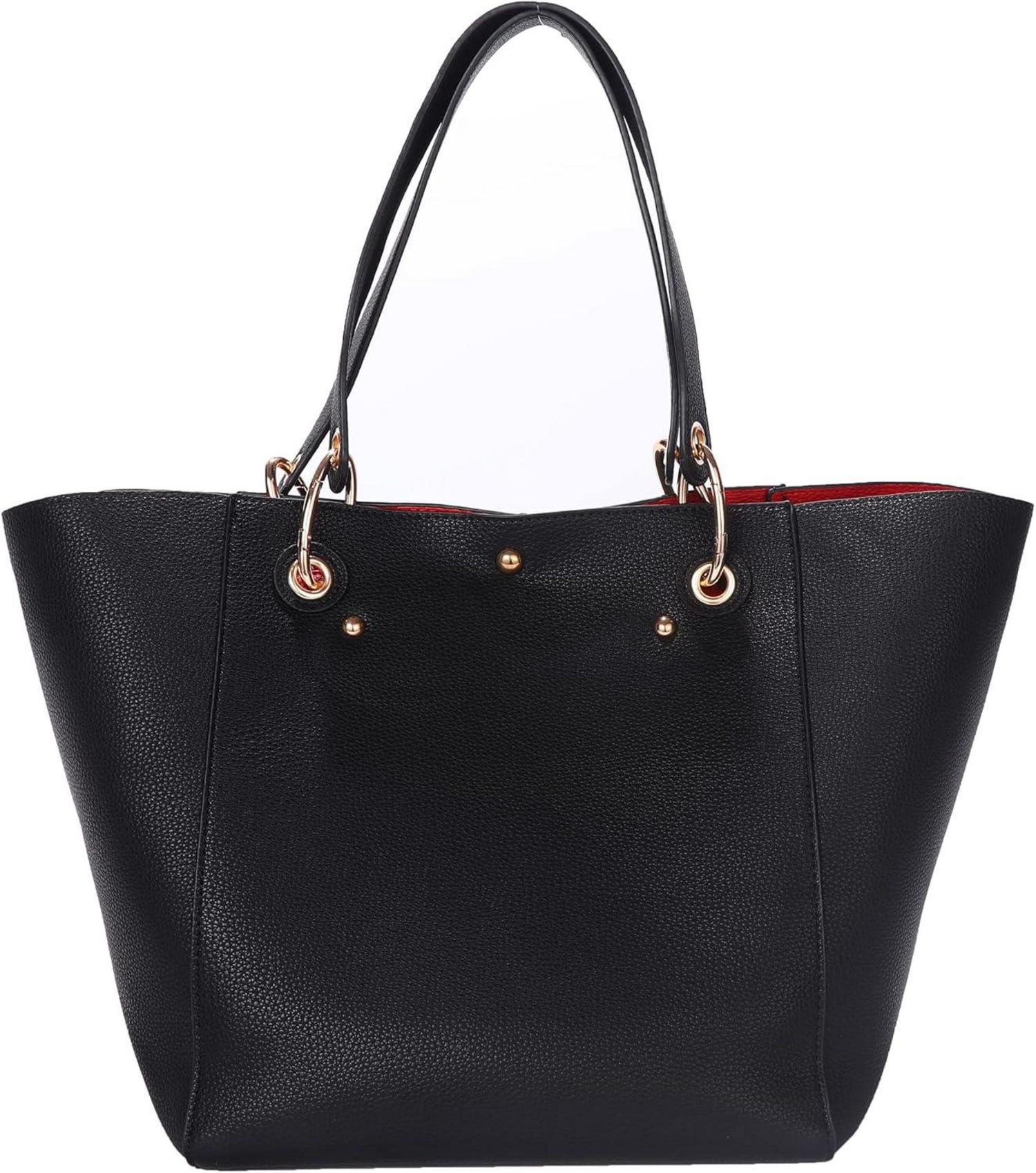 Damen Henkeltasche Leder groß Blau Schultertasche 13 Zoll Shopper