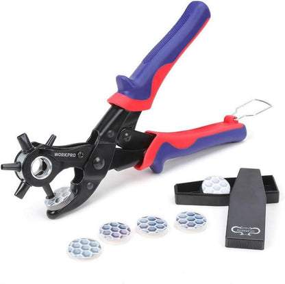 Revolverlochzange Puncher für Leder und Gürtel 6 Größen