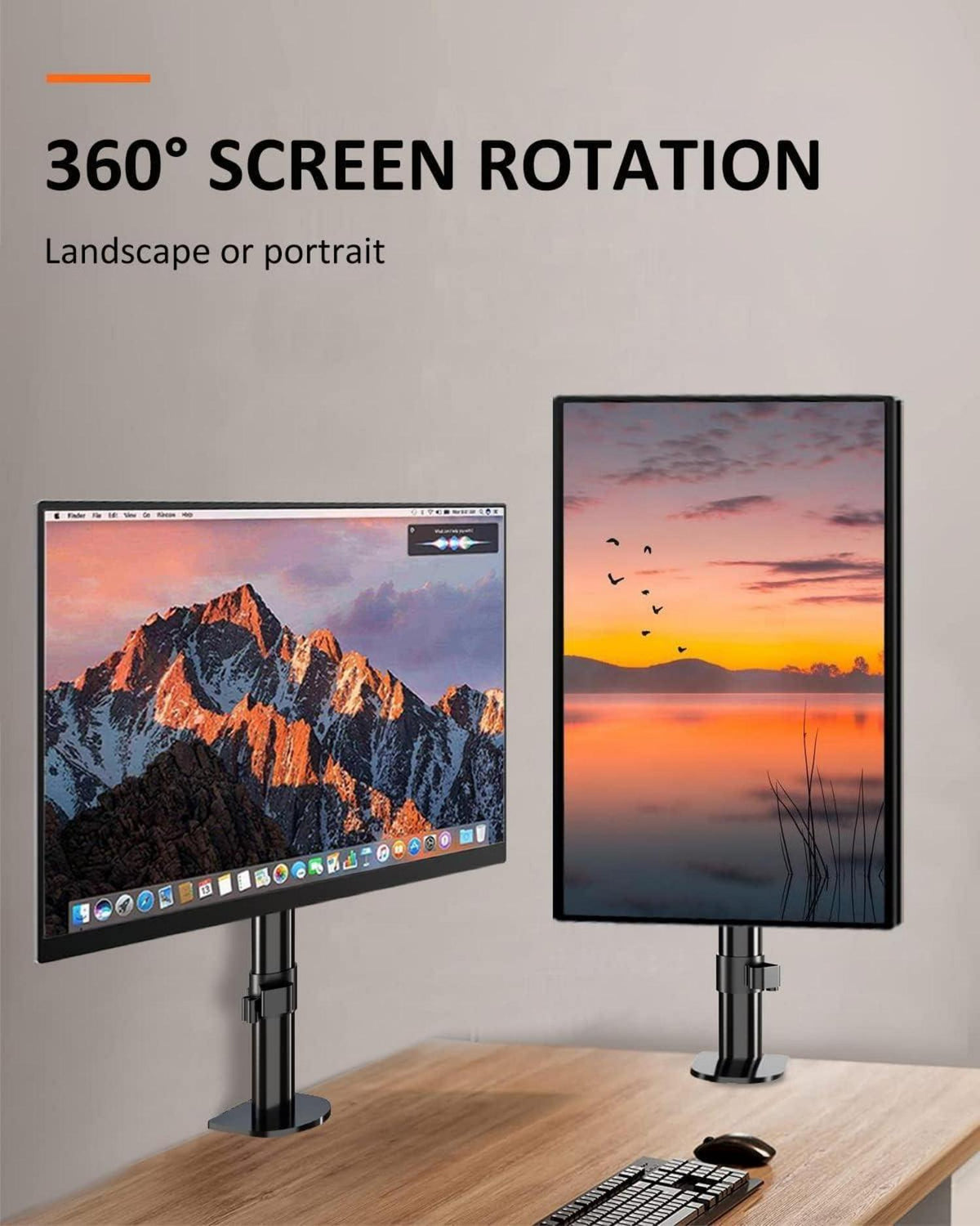 Monitor Halterung für 13-27 Zoll Bildschirme Neigbar Schwenkbar