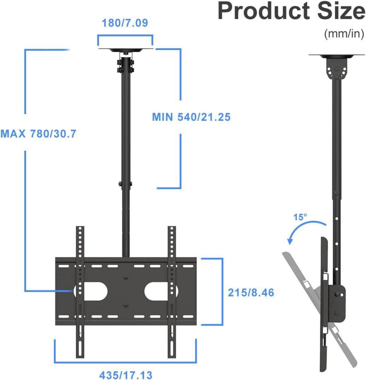 TV Deckenhalterung für 26-65 Zoll LCD LED Plasma Flachbildschirme