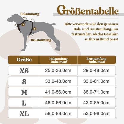 No-Pull Hundegeschirr atmungsaktiv Reflektoren Einstellbar