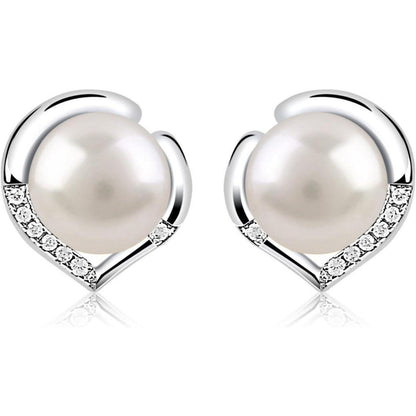 B.Catcher Perlen Ohrringe Damen 925 Sterling Silber