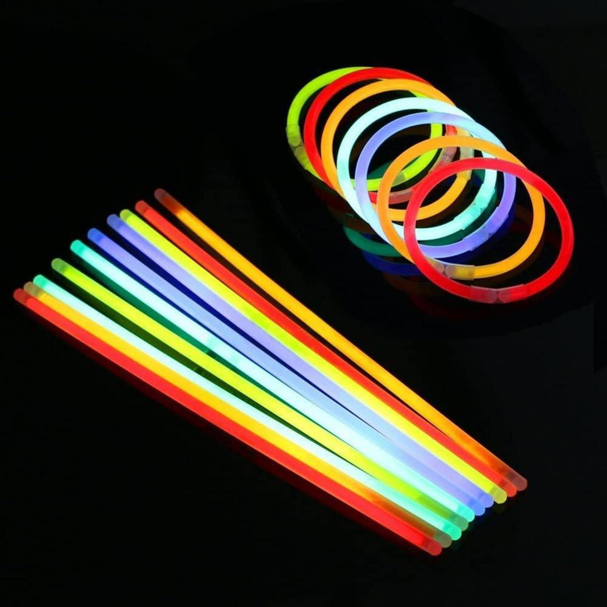 Leuchtstäbe 100 Stücke Knicklichter Glowstick Kinder Geburtstagsfeier Party