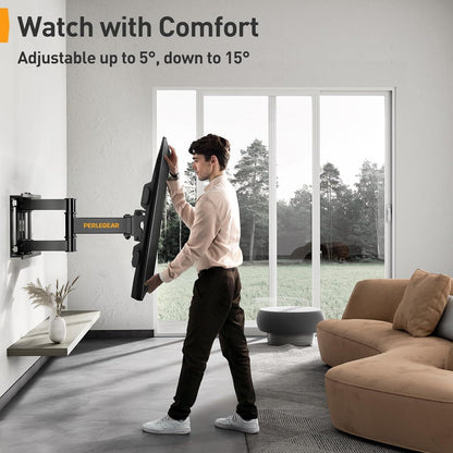 TV Wandhalterung Schwenkbar Neigbar 37-84 Zoll Flach Curved