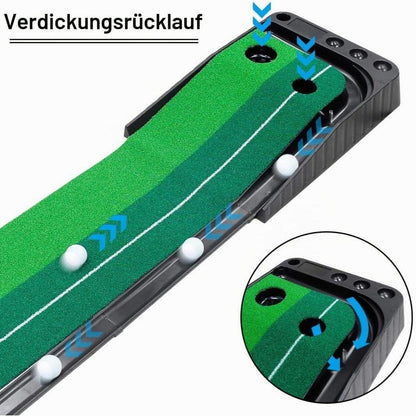 Golf Putting Matte mit automatischer Ballrückgabe