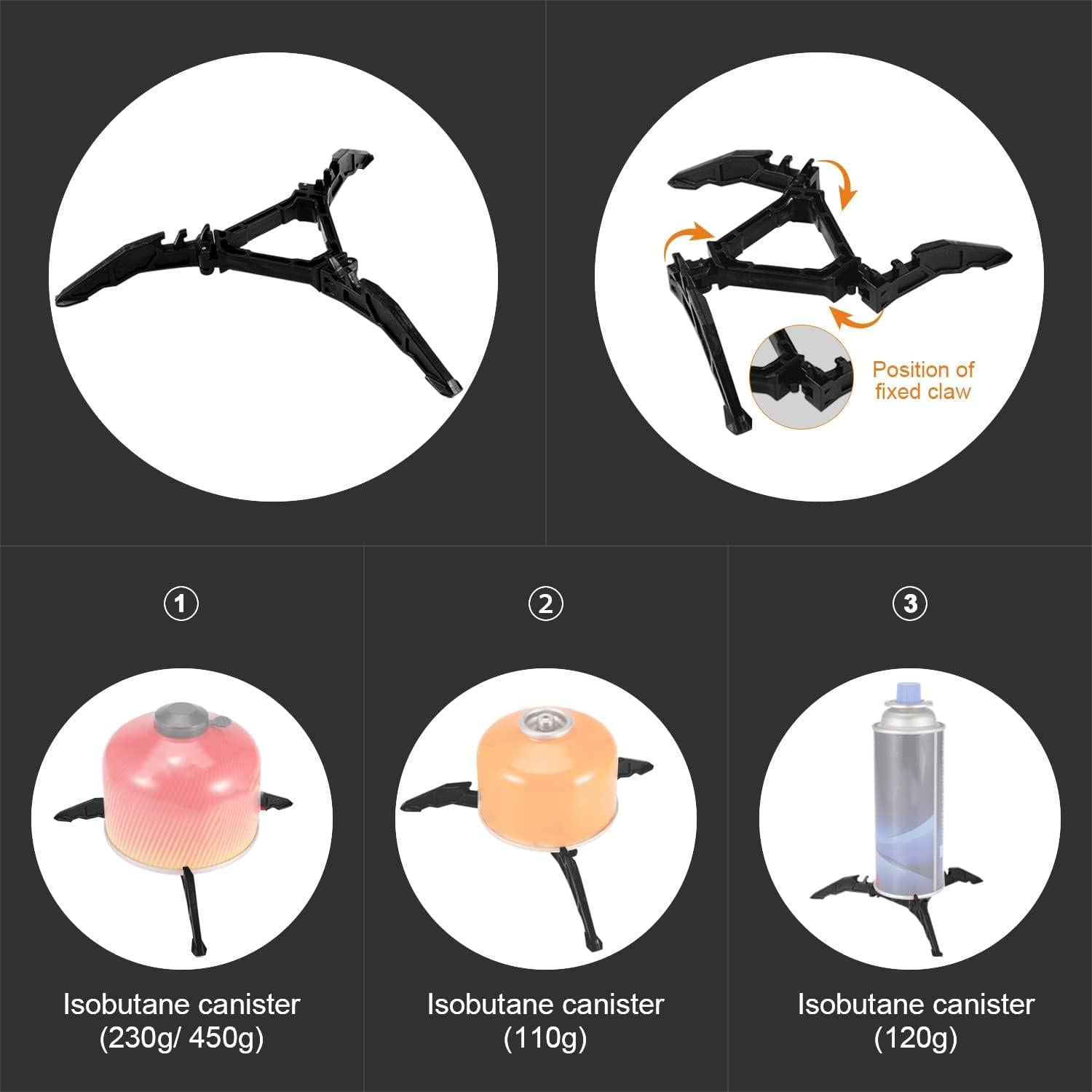 Camping Geschirr Set 9-teiliges Outdoor Kochgeschirr Aluminium Töpfe