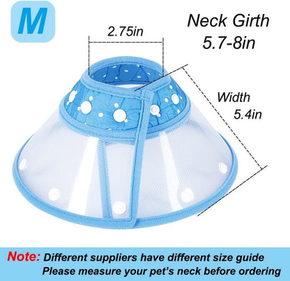 Vivifying Halskrause für Katzen 14,5-20,3 cm Blau-M