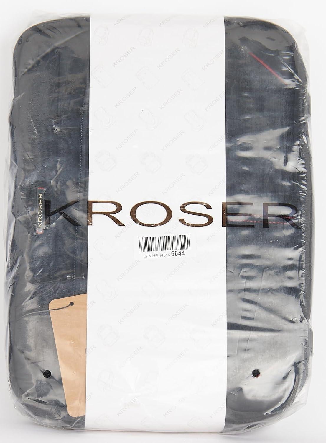 KROSER Laptop Tasche 15,6 Zoll Business Umhängetasche RFID Schultertasche Schwarz/Rot