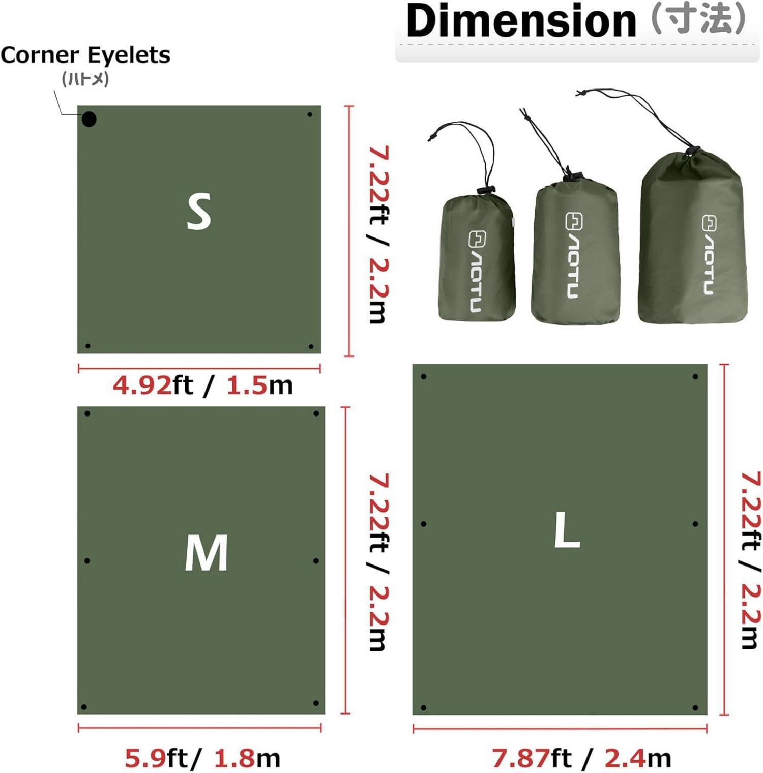 Wasserdichte Zeltplane Tarp Hängematte Picknickdecke Camping