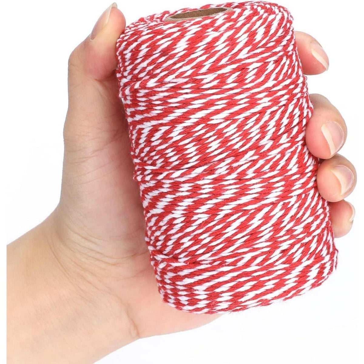 Baumwoll Schnur Rot Weiß 200m – Bäckern, Basteln, Geschenke