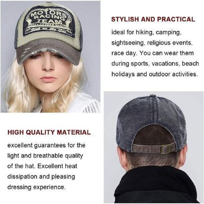 Retro Motors Racing Baseball Cap - Vintage Snapback Kappe