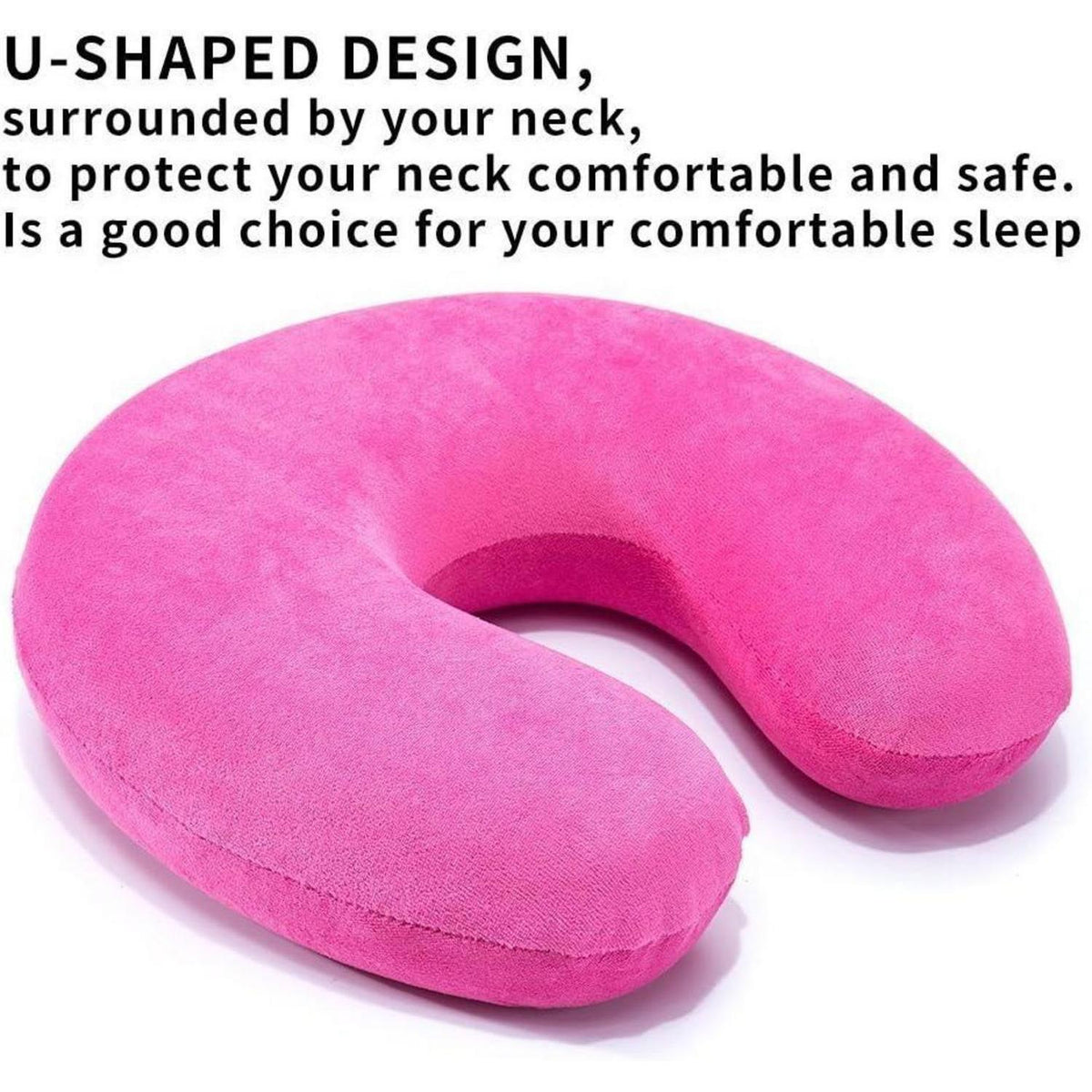 Reisekissen Memory Foam Nackenkissen Rosa
