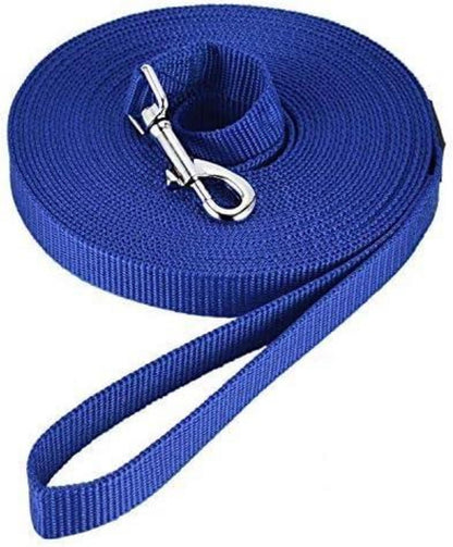 Schleppleine Nylon Hundeleine Robust Trainingsleine 10m Blue