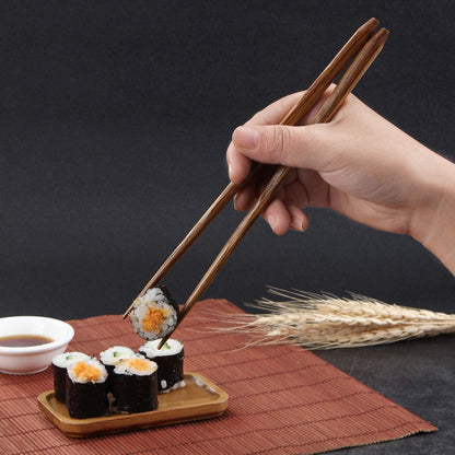 Japanische Essstäbchen Set | 5 Paar | Naturholz Geschenkset