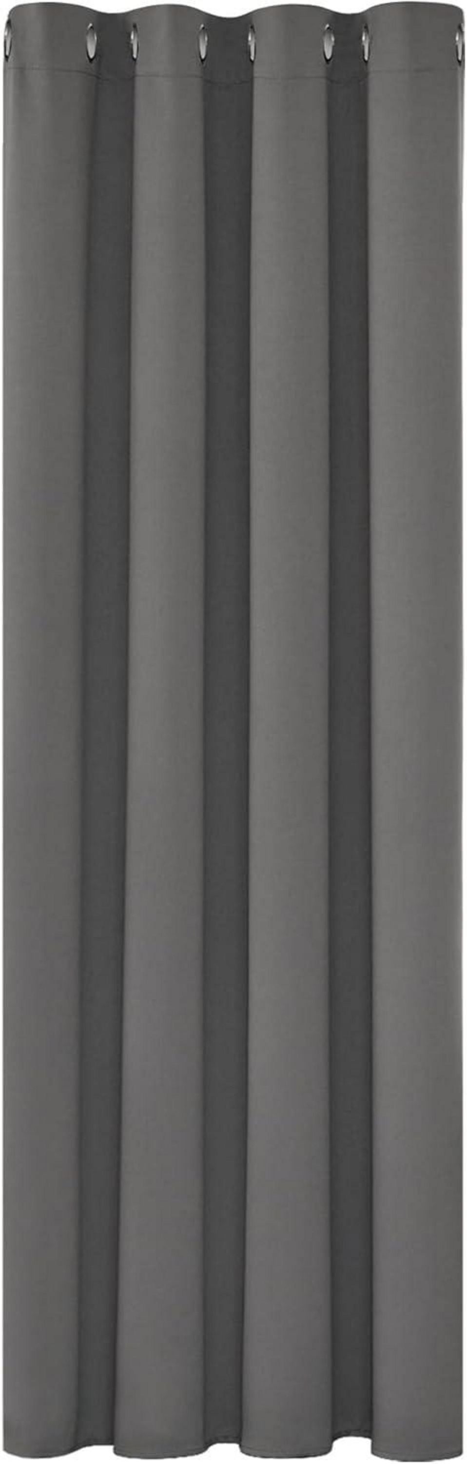 Blickdichter Thermovorhang 214x132 cm Hellgrau 1 Stück