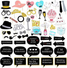 Foto Requisiten Hochzeit Photo Booth Accessoires 52 Stück