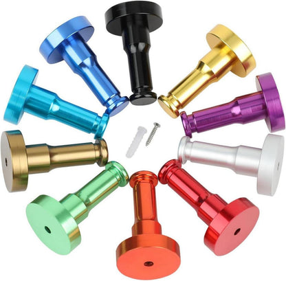 10er Set Bunte Wandhaken mit Schrauben für Bad und Küche