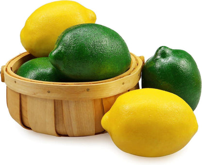 Künstliche Zitrone Lebensechte Simulation Obst Deko 6er Set